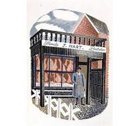 POSTERIIk Famous Modern Artwork Art Mural The Butchers Shop printed by Eric Ravilious Oil Paintings Pictures for Home Decor 60x90cm