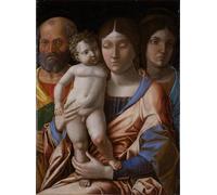 POSTERIIk Famous Modern Artwork Art Mural the Holy Family with a Saint by Andrea Mantegna Oil Paintings Pictures for Home Decor 60x90cm