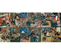 POSTERIIk Famous Modern Artwork Art Mural the Monsters Chūshingura by Utagawa Kuniyoshi Oil Paintings Pictures for Home Decor 60x90cm