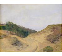 POSTERIIk Famous Modern Artwork Art Mural the Narrow Pass At Blankenese by Jacob Gensler Oil Paintings Pictures for Home Decor 60x90cm