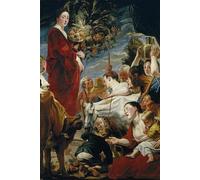 POSTERIIk Famous Modern Artwork Art Mural the Offering to Ceres by Jacob Jordaens Oil Paintings Pictures for Home Decor 60x90cm