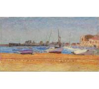 POSTERIIk Famous Modern Artwork Art Mural the Port of Cannes Le Port De Cannes by Pierre Bonnard Oil Paintings Pictures for Home Decor 60x90cm