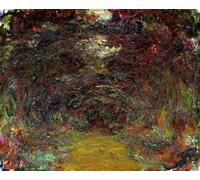 POSTERIIk Famous Modern Artwork Art Mural the Rose Path by Claude Monet Oil Paintings Pictures for Home Decor 60x90cm