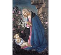 POSTERIIk Famous Modern Artwork Art Mural The virgin adoring the sleeping christ child by Sandro Botticelli Oil Paintings Pictures for Home Decor 60x90cm