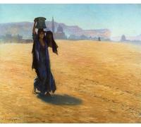 POSTERIIk Famous Modern Artwork Art Mural the Water by Ludwig Deutsch Oil Paintings Pictures for Home Decor 60x90cm