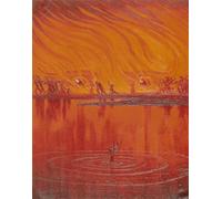 POSTERIIk Famous Modern Artwork Art Mural with the Smoke of Fires Okun Oil Paintings Pictures for Home Decor 60x90cm