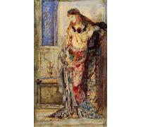 POSTERIIk Famous Modern Artwork Art Mural Woman Behind the Toilet Gustave Moreau Oil Paintings Pictures for Home Decor 60x90cm