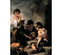 POSTERIIk Famous Modern Artwork Art Mural Young Boys Playing Dice by Bartolome Esteban Murillo Oil Paintings Pictures for Home Decor 60x90cm