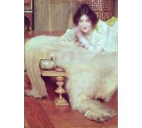 POSTERIIk Famous Print Pop Art Wall Art Graffiti a Listener the Bear Rug by Lawrence Alma Tadema Art Prints for Home Decor 60x90cm