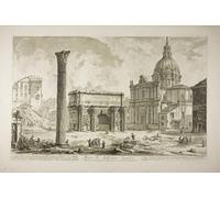POSTERIIk Famous Print Pop Art Wall Art Graffiti Arch of Septimius Severus Through Which Passed the Ancient Sacred Way by Battista Piranesi Art Prints for Home Decor 60x90cm
