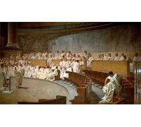 POSTERIIk Famous Print Pop Art Wall Art Graffiti Cicero Accuses Catilina in the Senate Conspiracy by Ceaare Maccari Art Prints for Home Decor 60x90cm