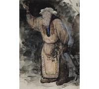 POSTERIIk Famous Print Pop Art Wall Art Graffiti Costume Design for the Opera Ruslan and Lyudmila by Valentin Aleksandrovich Serov Art Prints for Home Decor 60x90cm