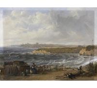 POSTERIIk Famous Print Pop Art Wall Art Graffiti Cullercoats Looking Towards Tynemouth Flood Tide by Johncarmichael Art Prints for Home Decor 60x90cm