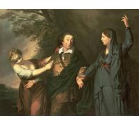 POSTERIIk Famous Print Pop Art Wall Art Graffiti David Garrick Between the Muses of Tragedy and Comedy by Joshua Reynolds Art Prints for Home Decor 60x90cm