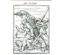 POSTERIIk Famous Print Pop Art Wall Art Graffiti Death and the Pedlar by Hans Holbein Der Jüngere Art Prints for Home Decor 60x90cm