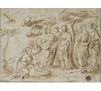POSTERIIk Famous Print Pop Art Wall Art Graffiti Finding of Moses by Pier Francesco Mola Art Prints for Home Decor 60x90cm