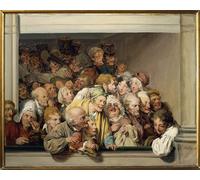 POSTERIIk Famous Print Pop Art Wall Art Graffiti France Paris Versailles Theatre Box on Day by Louis Leopold Boilly Art Prints for Home Decor 60x90cm