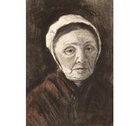 POSTERIIk Famous Print Pop Art Wall Art Graffiti Head of an Old Woman in a Scheveninger Cap by Vincent Van Gogh Art Prints for Home Decor 60x90cm