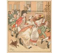 POSTERIIk Famous Print Pop Art Wall Art Graffiti Neighbours Rushing to Help the Good Man of Islington by Famous Artist Art Prints for Home Decor 60x90cm