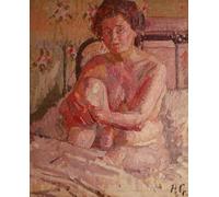 POSTERIIk Famous Print Pop Art Wall Art Graffiti on a Bed by Harold Gilman Art Prints for Home Decor 60x90cm