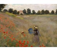 POSTERIIk Famous Print Pop Art Wall Art Graffiti Poppies in Argenteuil by Claude Monet Art Prints for Home Decor 60x90cm