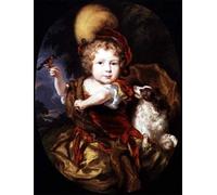 POSTERIIk Famous Print Pop Art Wall Art Graffiti Portrait of a Boy Holding a Bird on His Finger by Nicolaes Maes Art Prints for Home Decor 60x90cm