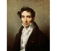 POSTERIIk Famous Print Pop Art Wall Art Graffiti Portrait of Baron Pierre-narcisse Guérin by Horace Vernet Art Prints for Home Decor 60x90cm
