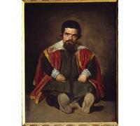 POSTERIIk Famous Print Pop Art Wall Art Graffiti Portrait of the Jester Sebastien De Morra Dwarf Sitting Court by Diego Rodriguez De Y Velazquez Art Prints for Home Decor 60x90cm