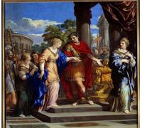 POSTERIIk Famous Print Pop Art Wall Art Graffiti Puts Cleopatre Back on the Throne of Egypt Jules Gives by Pietro Da Cortona Art Prints for Home Decor 60x90cm
