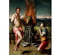 POSTERIIk Famous Print Pop Art Wall Art Graffiti Pygmalion and Galatee Painting by Agnolo Di Cosimo Bronzino Art Prints for Home Decor 60x90cm