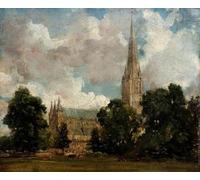 POSTERIIk Famous Print Pop Art Wall Art Graffiti Salisbury Cathedral from the South-West John Constable Art Prints for Home Decor 60x90cm