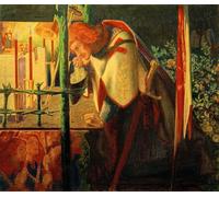 POSTERIIk Famous Print Pop Art Wall Art Graffiti Sir Galahad At the Ruined Chapel by Dante Gabriel Charles Rossetti Art Prints for Home Decor 60x90cm