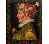 POSTERIIk Famous Print Pop Art Wall Art Graffiti Spring From a Series Depicting the Four Seasons by Giuseppe Arcimboldo Art Prints for Home Decor 60x90cm