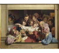 POSTERIIk Famous Print Pop Art Wall Art Graffiti Stage on a Day of Entertainment the Effect of Melodrama by Louis Leopold Boilly Art Prints for Home Decor 60x90cm