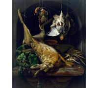 POSTERIIk Famous Print Pop Art Wall Art Graffiti Still Life with a Dead Hare Partridges and Other Birds in a Niche by Jan Baptist Weenix Art Prints for Home Decor 60x90cm