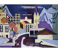 POSTERIIk Famous Print Pop Art Wall Art Graffiti Still Life with a Vase of Flowers by Ernst Ludwig Kirchner Art Prints for Home Decor 60x90cm