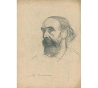 POSTERIIk Famous Print Pop Art Wall Art Graffiti Study of a head for the portrait of Monsieur Rousseau Sir George Clausen Art Prints for Home Decor 60x90cm