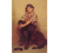 POSTERIIk Famous Print Pop Art Wall Art Graffiti Taking It Easy by John George Brown Art Prints for Home Decor 60x90cm