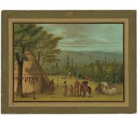 POSTERIIk Famous Print Pop Art Wall Art Graffiti the Brothers Starting on Their Fall Hunt by George Catlin Art Prints for Home Decor 60x90cm