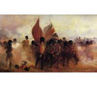 POSTERIIk Famous Print Pop Art Wall Art Graffiti the Colours Advance of the Scots Guard At the Alma by Elizabeth Thompson Art Prints for Home Decor 60x90cm
