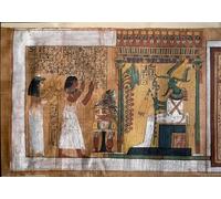 POSTERIIk Famous Print Pop Art Wall Art Graffiti the Deceased Kha and His Wife Merit Worship Osiris Lord of the Afterlife Papyrus by Famous Artist Art Prints for Home Decor 60x90cm