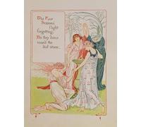 POSTERIIk Famous Print Pop Art Wall Art Graffiti the Four Season's From a Floral Fantasy in a Old English Garden by Walter Crane Art Prints for Home Decor 60x90cm