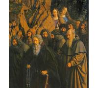 POSTERIIk Famous Print Pop Art Wall Art Graffiti the Hermits Guided by St Christopher From the Right Side of the Ghent Altarpiece by Jan Van Eyck Art Prints for Home Decor 60x90cm