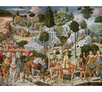POSTERIIk Famous Print Pop Art Wall Art Graffiti the Journey of the Magi to Bethlehem by Benozzo Di Lese Di Sandro Gozzoli Art Prints for Home Decor 60x90cm