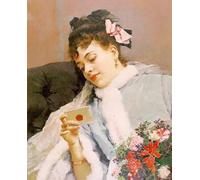 POSTERIIk Famous Print Pop Art Wall Art Graffiti The Love Letter Raimundo de Madrazo y Garreta Art Prints for Home Decor 60x90cm