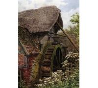 POSTERIIk Famous Print Pop Art Wall Art Graffiti the Mill Wheel Elmley Castle Worcester by Alfred Robert Quinton Art Prints for Home Decor 60x90cm