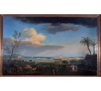 POSTERIIk Famous Print Pop Art Wall Art Graffiti the Port of Antibes in Provence Seen From the of the Earth by Claude Vernet Art Prints for Home Decor 60x90cm