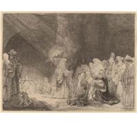 POSTERIIk Famous Print Pop Art Wall Art Graffiti The presentation in the temple: oblong print by Rembrandt van Rijn Art Prints for Home Decor 60x90cm