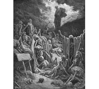 POSTERIIk Famous Print Pop Art Wall Art Graffiti the Vision of the Valley of Dry Bones Ezekiel Illustration by Gustave Dore Art Prints for Home Decor 60x90cm