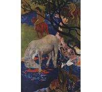 POSTERIIk Famous Print Pop Art Wall Art Graffiti the White Horse by Paul Gauguin Art Prints for Home Decor 60x90cm